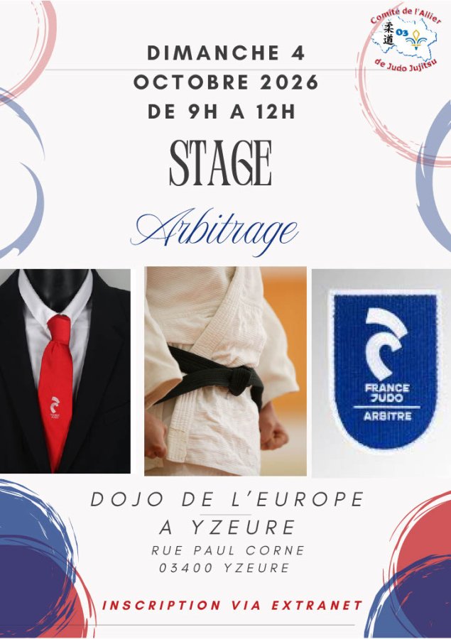 Stage d'arbitrage Yzeure 04/10/26